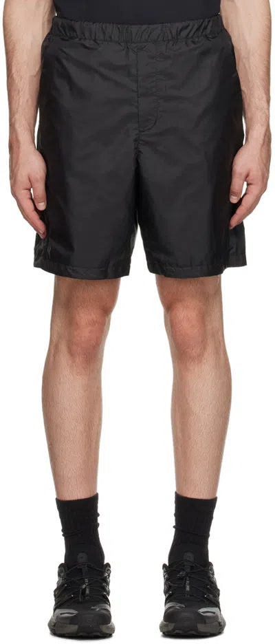 Norse Projects Arktisk Black Elasticized Shorts In 9999 Black