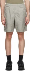 Norse Projects Arktisk Gray Elasticized Shorts In 0260 Lucid White