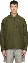 Norse Projects Arktisk Khaki Midlayer Shirt In 8017 Army Green