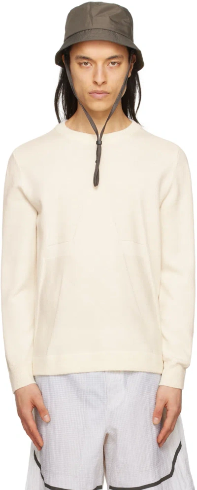 Norse Projects Arktisk Off-white Hybrid Sweater In Ecru