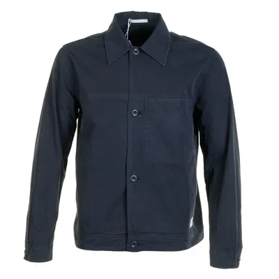 Norse Projects Arresskov Compact Cotton Overshirt Dark Navy In Blue