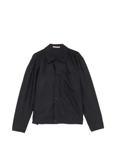 Norse Projects Arresskov Twill Overshirt Jacket In Black