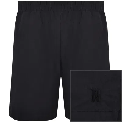 Norse Projects Aurland Tencel Shorts Navy In Blue