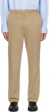 Norse Projects Beige Aros Trousers In Utility Khaki