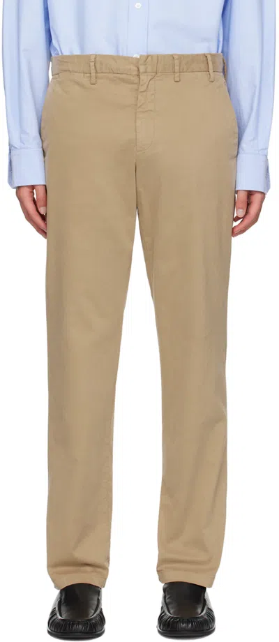 Norse Projects Beige Aros Trousers In Utility Khaki