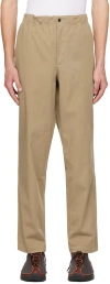 Norse Projects Beige Ezra Trousers In Utility Khaki