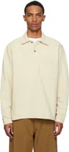Norse Projects Beige Fraser Relaxed Organic Loopback Ls Polo In Neutral