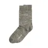 Norse Projects Bjarki Heavy Cotton Twist Sock Olive Night In Gray