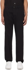 Norse Projects Aros Corduroy Straight-leg Trousers In 9999 Black