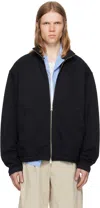 Norse Projects Black Bjorn Organic Loopback Track Jacket In Black