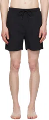 Norse Projects Black Hauge Recycled Nylon Swim Shorts In Black