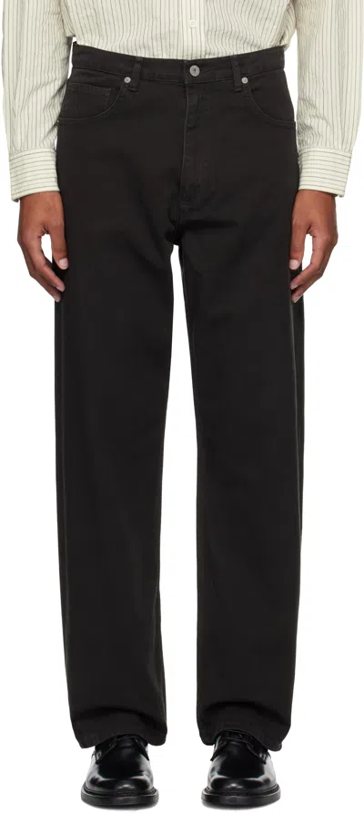 Norse Projects Black Mogens Relaxed 5 Pocket Heavy Twill Trousers