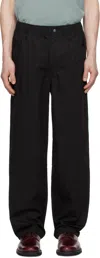 Norse Projects Black Ragnar Fine Broken Twill Trousers In Black