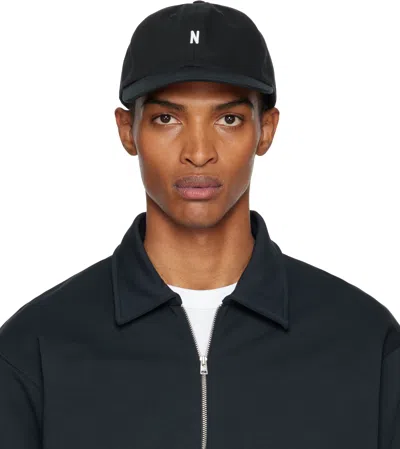 Norse Projects Black Twill Sports Cap