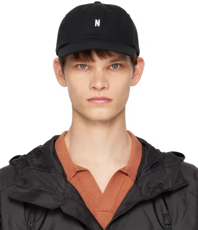 Norse Projects Black Twill Sports Cap
