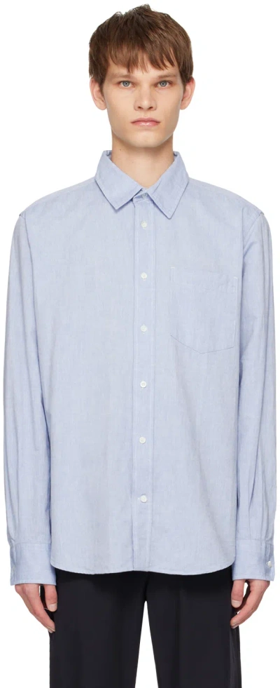 Norse Projects Blue Algot Shirt In Pale Blue