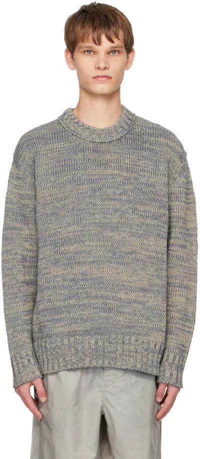 Norse Projects Blue & Beige Rasmus Sweater In Clay