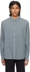 Norse Projects Blue Osvald Shirt In 7188 Light Stone Blu