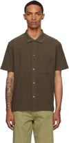 Norse Projects Brown Gustav Crochet Jersey Shirt