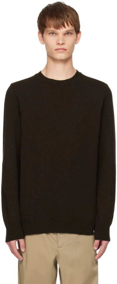 Norse Projects Brown Sigfred Sweater In Truffle