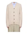 Norse Projects Button-down Cardigan In Nude