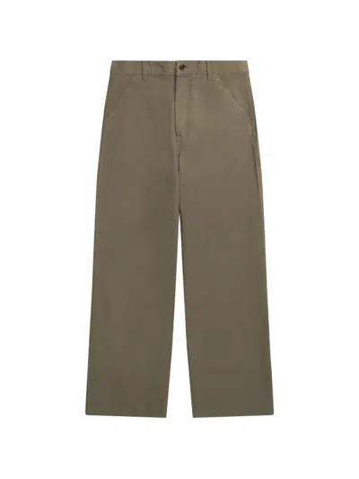 Norse Projects Button Patch Trousers In Green