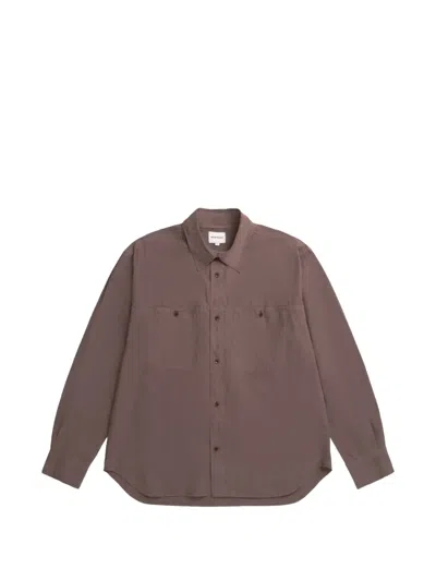 Norse Projects Button Pocket Shirt In Brown