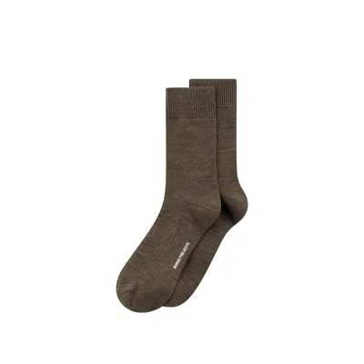 Norse Projects Bykle Heavy Cotton Twist Sock Beluga In Multi