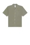 Norse Projects Carsten Cotton Tencel Shirt In Green