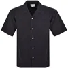 Norse Projects Carsten Cotton Tencel Shirt Navy In Navy