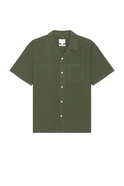 Norse Projects Carsten Collared Shirt In Mid Khaki