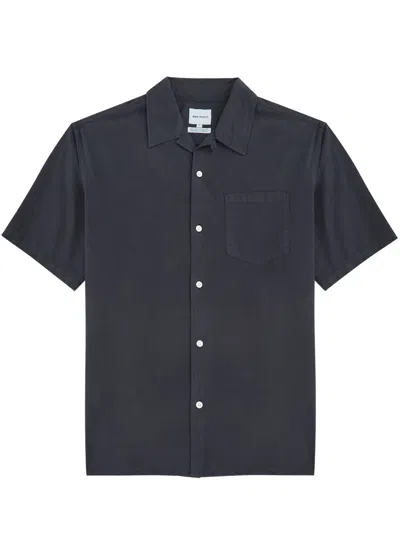 Norse Projects Carsten Poplin Shirt In Navy