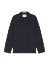 Norse Projects Carsten Solotex Twill Shirt In Navy