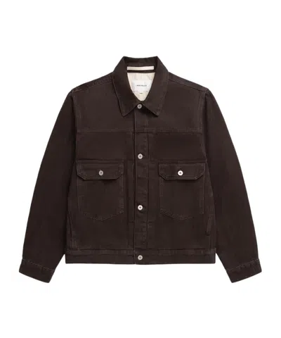 Norse Projects Collared Casual Jacket In Brown