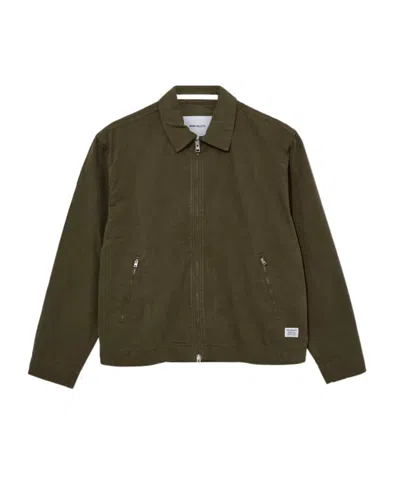 Norse Projects Collared Casual Jacket In Green