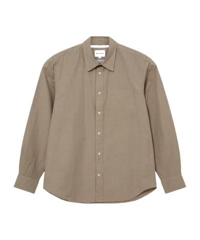 Norse Projects Collared Long-sleeved Shirt In Nude