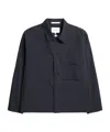 Norse Projects Collared Windproof Casual Jacket In Blue