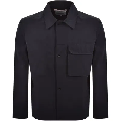 Norse Projects Commuter Overshirt Navy In Blue