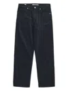 Norse Projects Relaxed Fit Blue Trousers In Heavy Twill In Blue