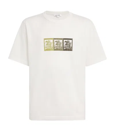 Norse Projects Cotton Holger Post Stamp T-shirt In White