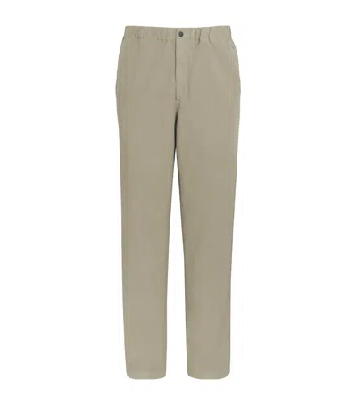 Norse Projects Cotton-linen Ezra Trousers In Green