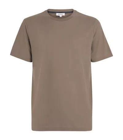 Norse Projects Cotton Relaxed Jakob T-shirt In Brown