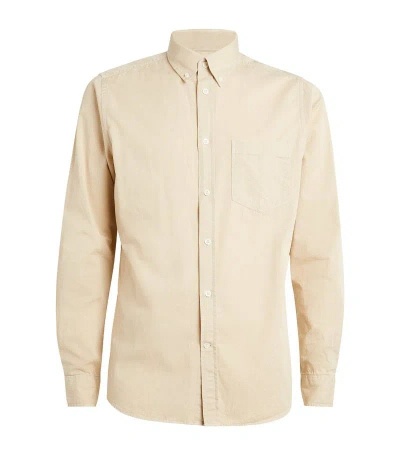 Norse Projects Cotton Twill Anton Shirt In Beige