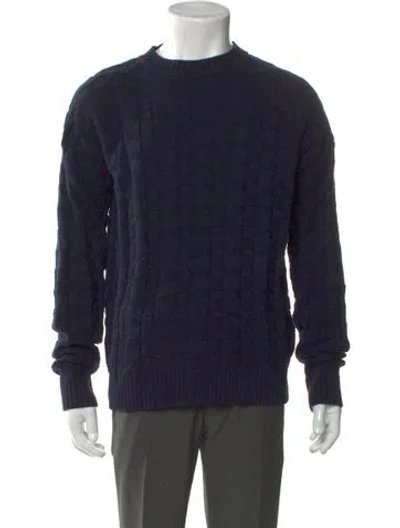 Pre-owned Norse Projects Crew Neck Long Sleeve Pullover In Blue