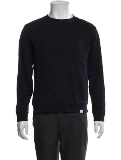Pre-owned Norse Projects Crew Neck Long Sleeve Pullover In Blue