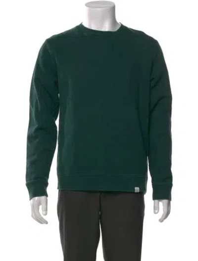 Pre-owned Norse Projects Crew Neck Long Sleeve Pullover In Green