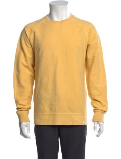 Pre-owned Norse Projects Crew Neck Long Sleeve Pullover In Yellow