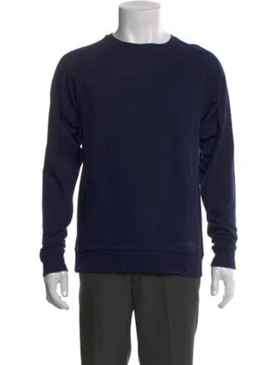 Pre-owned Norse Projects Crew Neck Long Sleeve Sweatshirt In Blue
