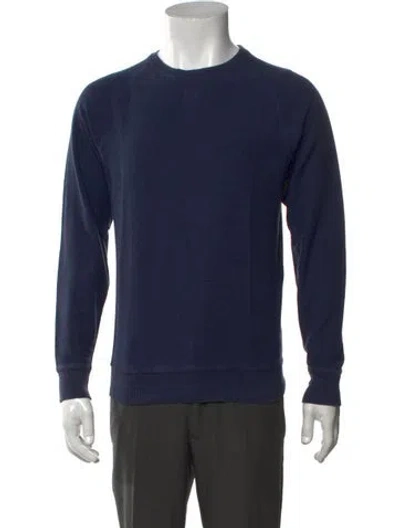 Pre-owned Norse Projects Crew Neck Long Sleeve Sweatshirt In Blue