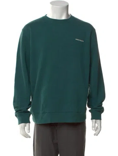Pre-owned Norse Projects Crew Neck Long Sleeve Sweatshirt In Green